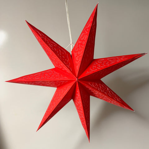 Origami Paper Star Lantern - 7 Chakra Flame