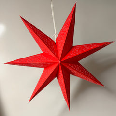 Origami Paper Star Lantern - 7 Chakra Flame