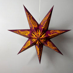 Origami Paper Star Lantern - 7-Point Sunset