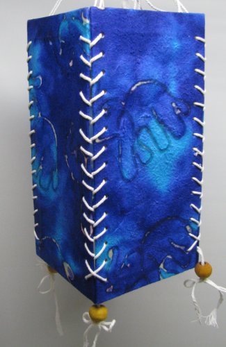 Handmade Mulberry Paper Hanging Lantern - Batik Design