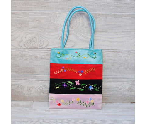 Silk Floral Embroidery Bag 101
