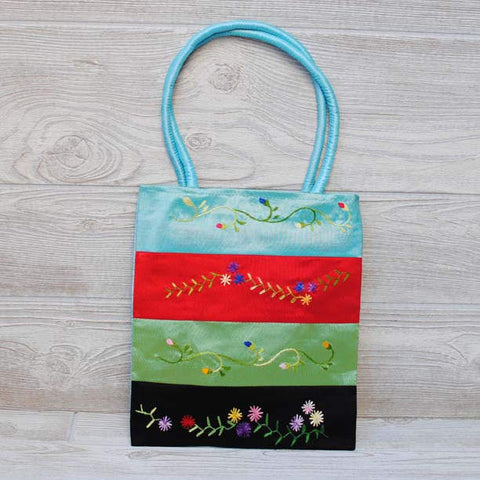 Silk Floral Embroidery Bag 102