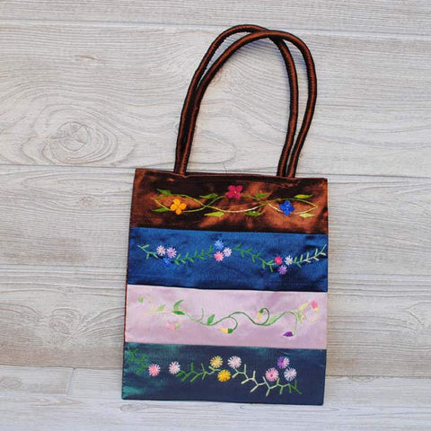 Silk Floral Embroidery Bag 107