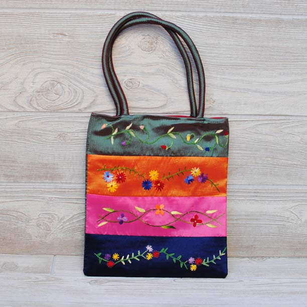 Silk Floral Embroidery Bag 108