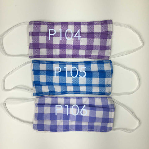 Handmade Cotton SMALL KIDS Face Masks - Pleated - P104-P106