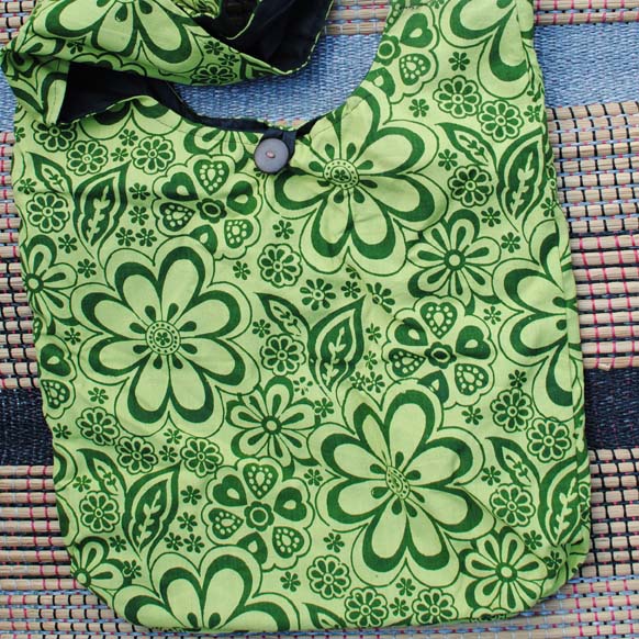 Handmade Hobo Boho Cotton Crossbody Bag - 105
