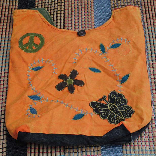 Handmade Hobo Boho Cotton Crossbody Bag - 102