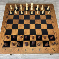 Wooden Chess Set / 3-in-1 Game Set - Small