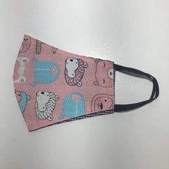 Handmade SMALL KIDS Cotton Face Masks - Reversible 3D - K145