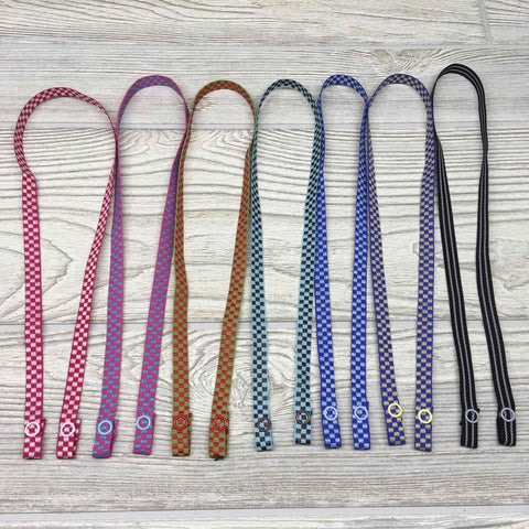 Chic Face Mask Lanyard Holder Strap 24” - Checkered