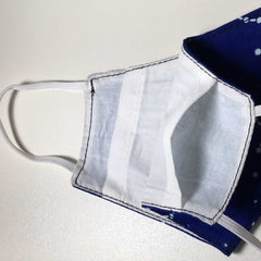 Handmade MEDIUM Cotton Face Masks with Filter Insert Pocket - 3D - F400