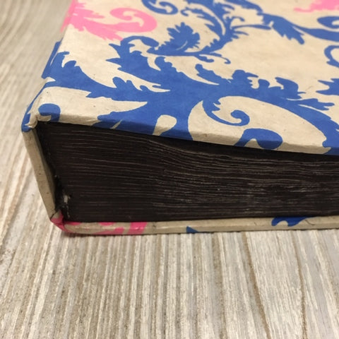 Handmade Paper Photo Album Journal - Small - Floral White / Pink Blue