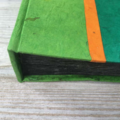 Handmade Paper Photo Album Journal - Small - Jewel Green