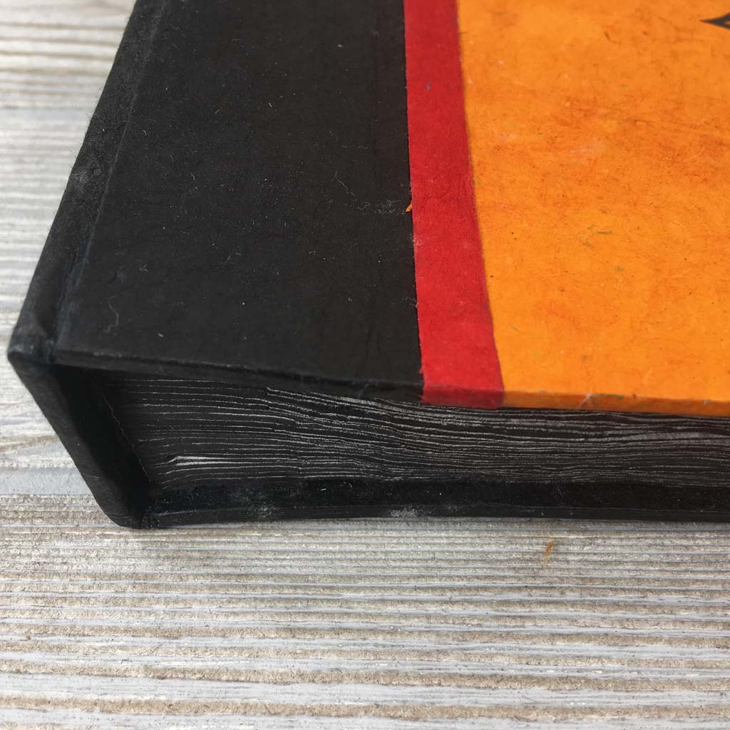 Handmade Paper Photo Album Journal - Small - Jewel Orange