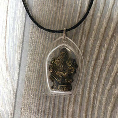 Tibetan Silver Pendant Necklace - Ganesh