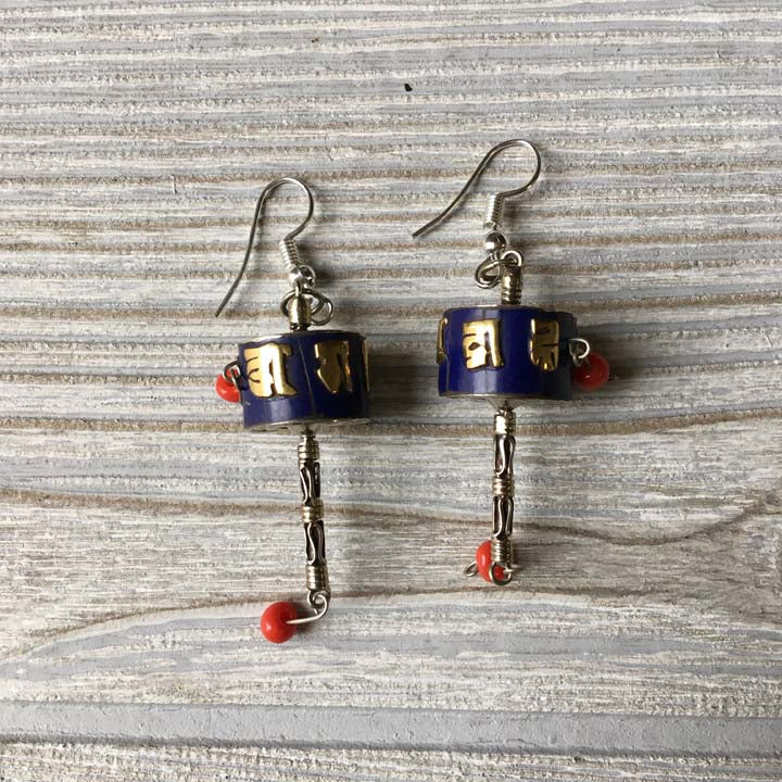 Handmade Tibetan Silver Earrings